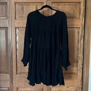 Free People Lace Long Sleeve Dress